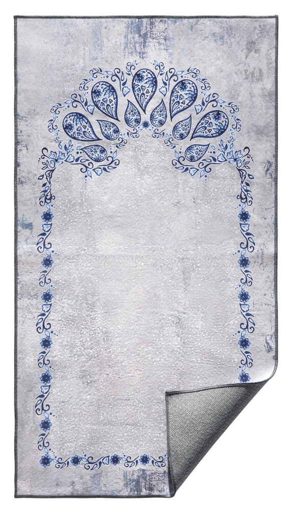 Blue Royal Taj Portable Roll Sejadah | urban rugs Co