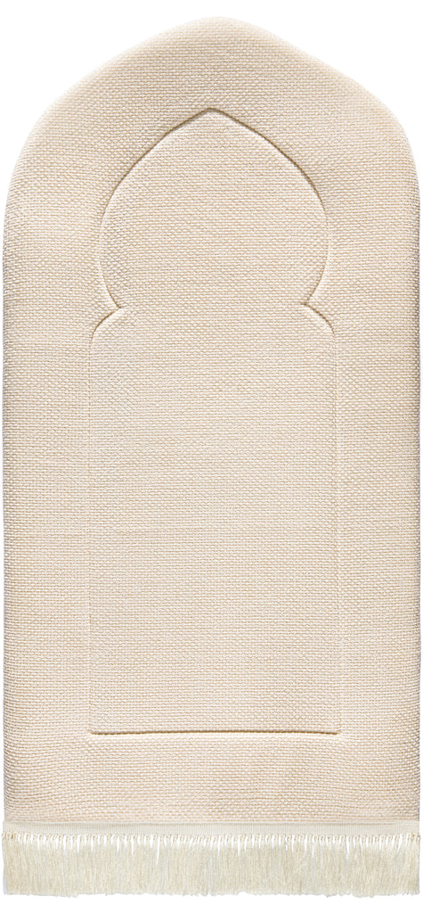 Sand Arched Plain Prayer Mat | Urban Rugs Co