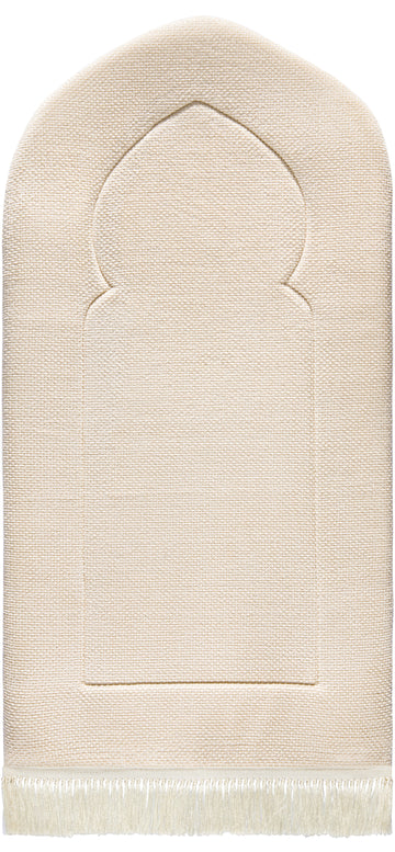 Sand Arched Plain Prayer Mat | Urban Rugs Co