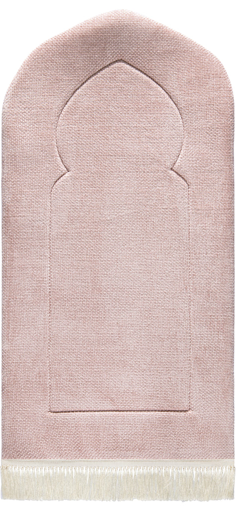 Rosy Arched Plain Prayer Mat | Urban Rugs Co