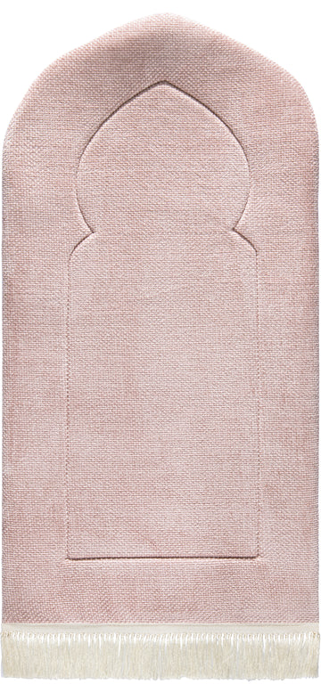 Rosy Arched Plain Prayer Mat | Urban Rugs Co