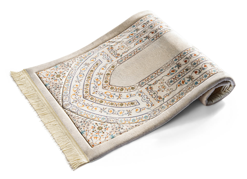 Antique Indian Arch Premium Prayer Mat | urban rugs co