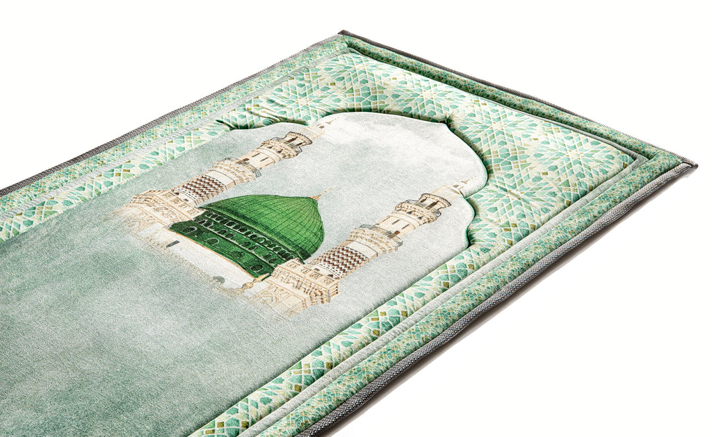 Al-Masjid an-Nabawi Premium Prayer Mat | Urban Rugs Co