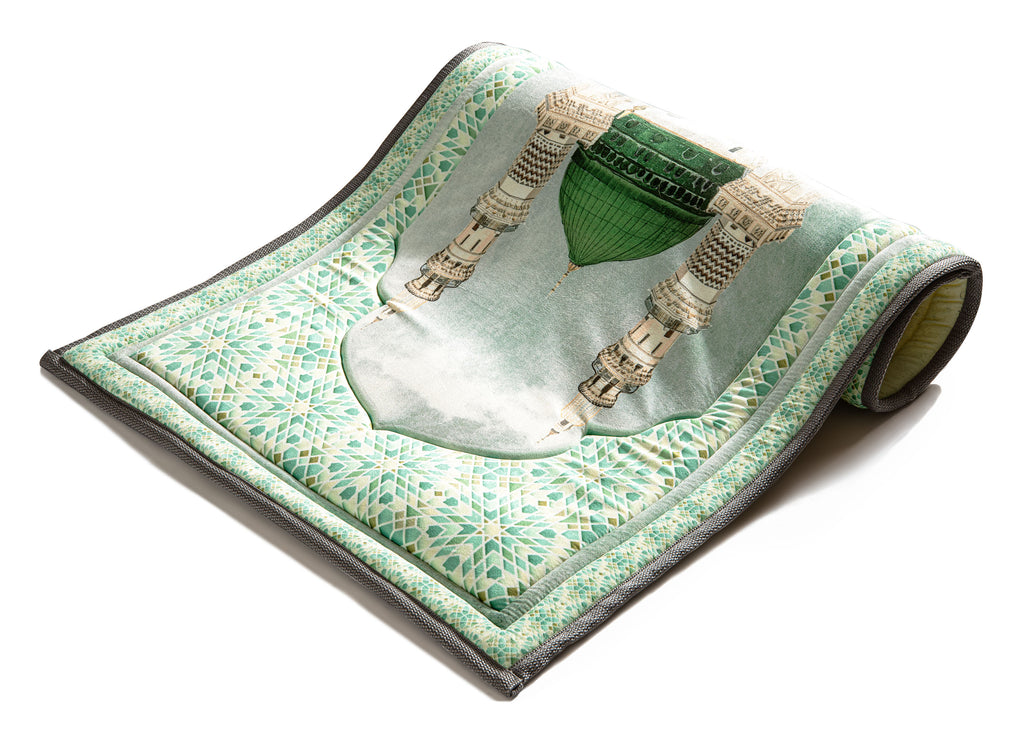 Al-Masjid an-Nabawi Premium Prayer Mat | Urban Rugs Co