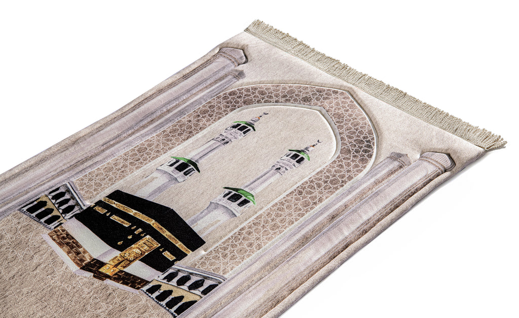 Masjid al-Haram Premium Prayer Mat | urban rugs co