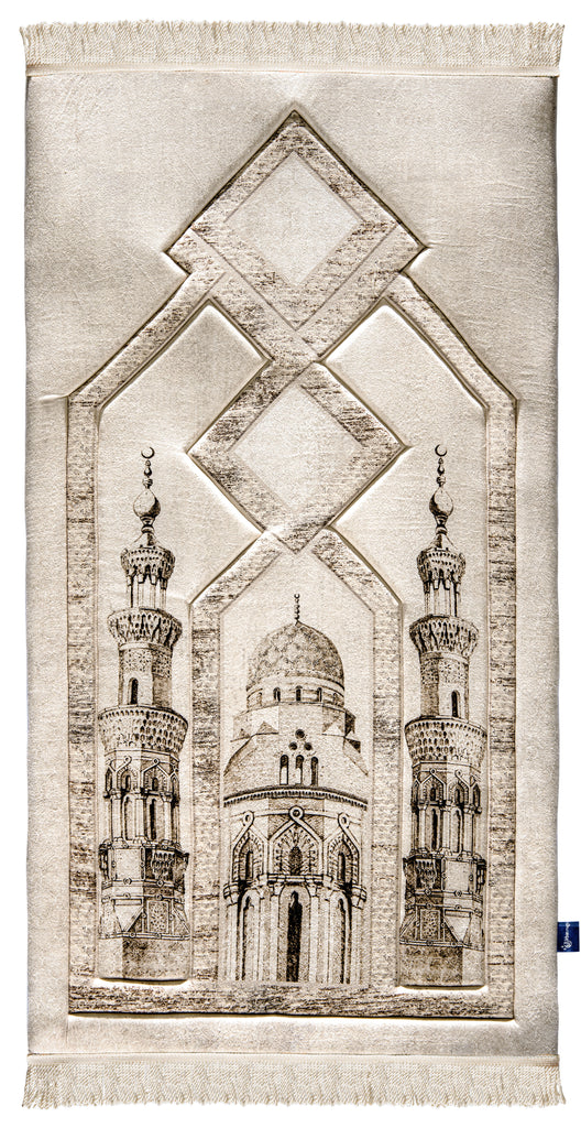 Old Cairo Mosque Premium Prayer Mat | Urban Rugs Co