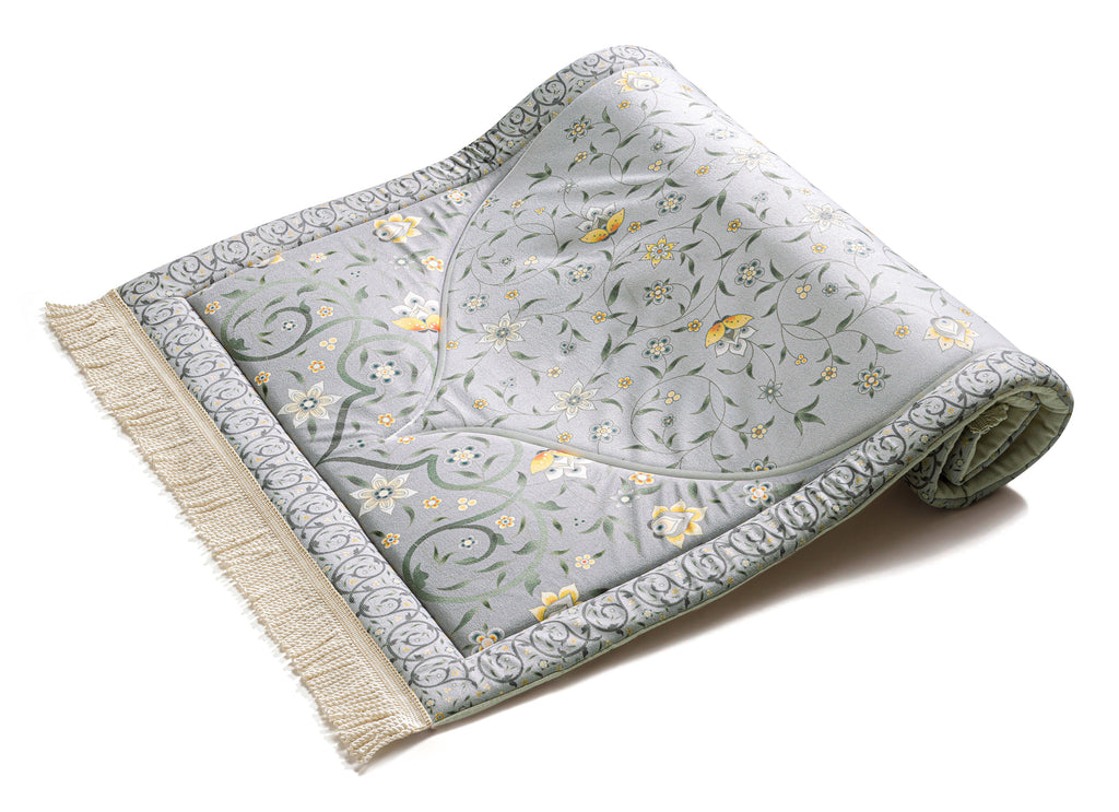 Yellow Louts Premium Prayer Mat | urban rugs co