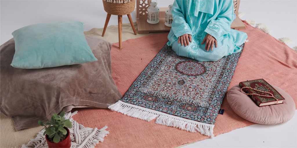 Naseej Collection | Woven Padded Prayer Rugs | Urban Rugs Co