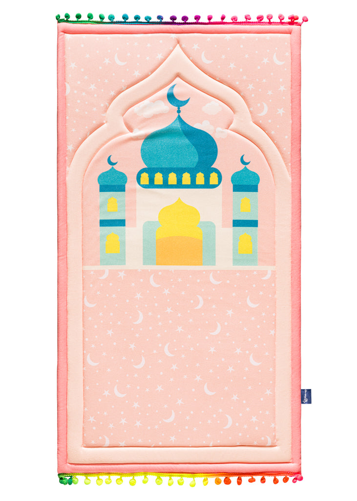 Pink Child Size Prayer Rug - urban rugs co