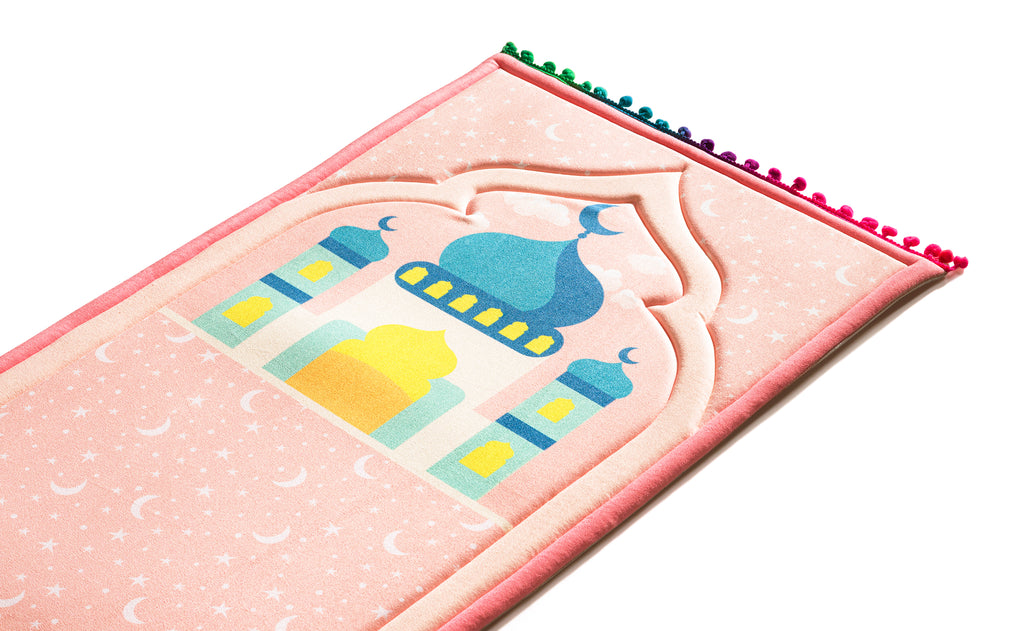 Pink Child Size Prayer Rug - urban rugs co