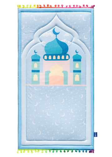 Blue Child Size Prayer Rug - urban rugs co