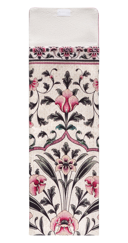 pink green floral portable prayer musallah | Urban Rugs co