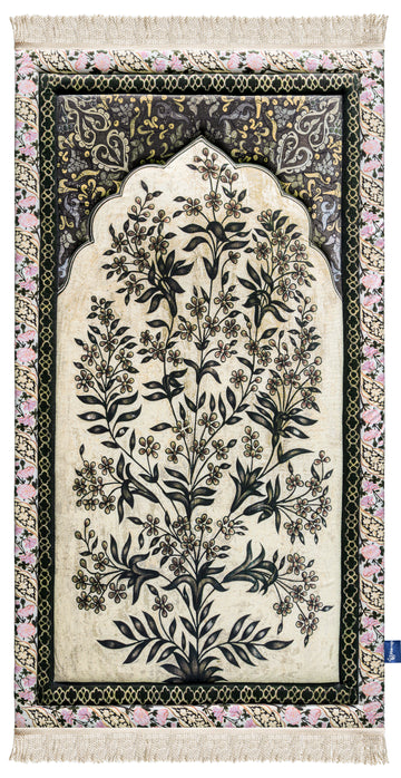 Antique Royal Floral foam prayer mat- Urban Rugs co