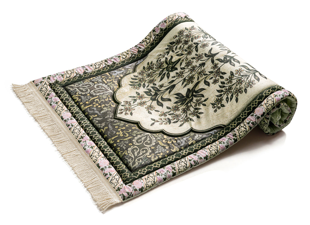 Antique Royal Floral foam prayer mat- Urban Rugs co